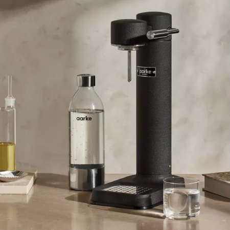 Machine à eau gazeuse Aarke Carbonator 3 en acier inoxydable
