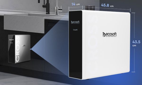 Osmoseur CROSS 90 Ecosoft : Dimensions compactes